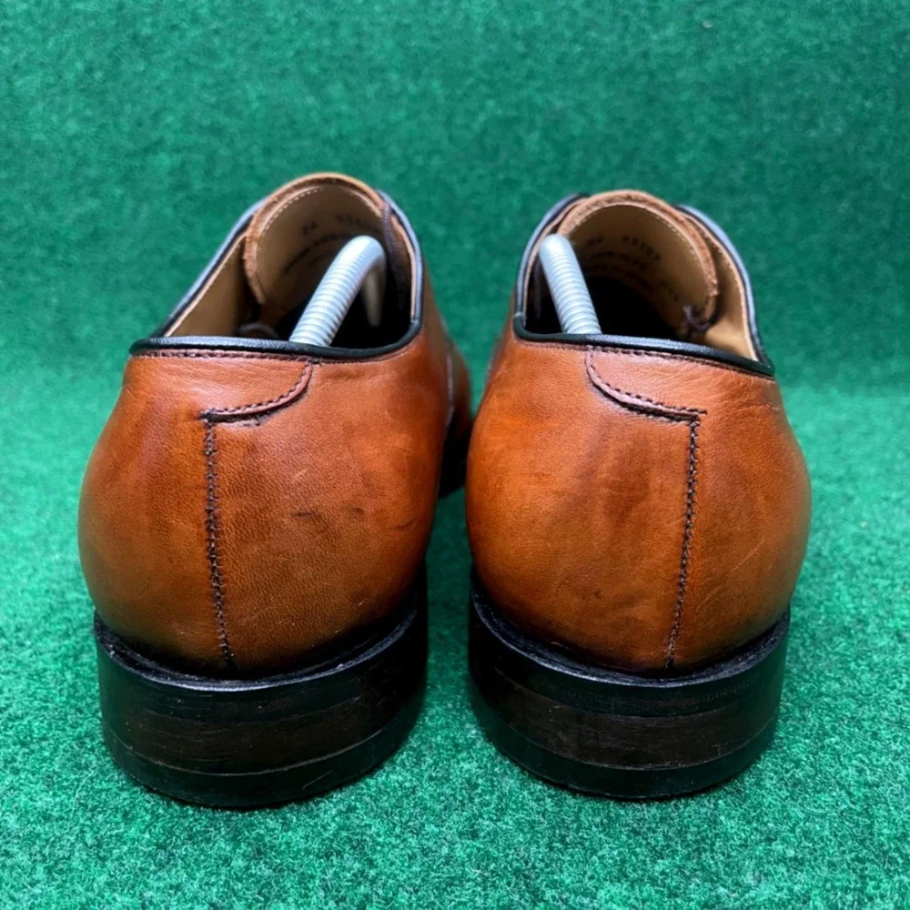 Johnston & Murphy Cap Toe Oxford Dress Shoes‎ Brown Leather Men's 10.5 E Wide